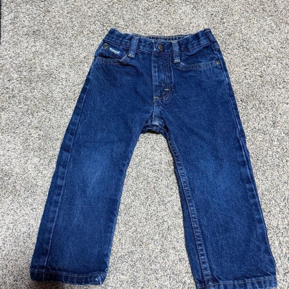 Wrangler Infant Blue Jeans Size 2T Bootcut Western‎ Denim Pants